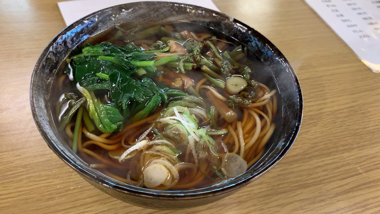 青木屋の山菜蕎麦