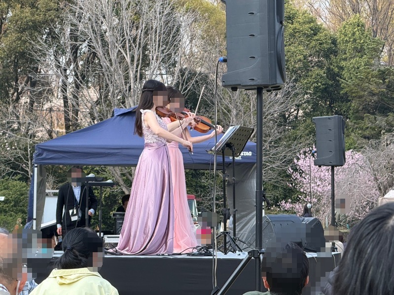 神代植物公園で行われたさくらコンサート